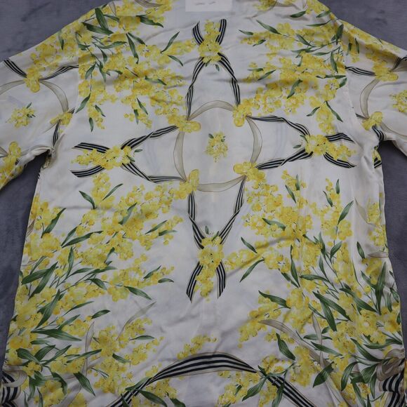 CQY Shirt Womens XL Multicolor Long Sleeve Collared Tropical Button Up - Picture 15 of 16